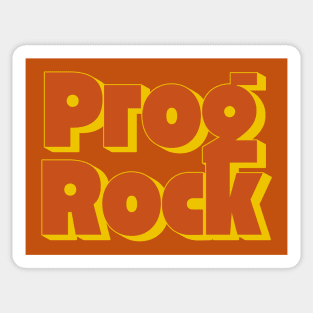 Prog Rock - Vintage Progressive Rock Typography Sticker